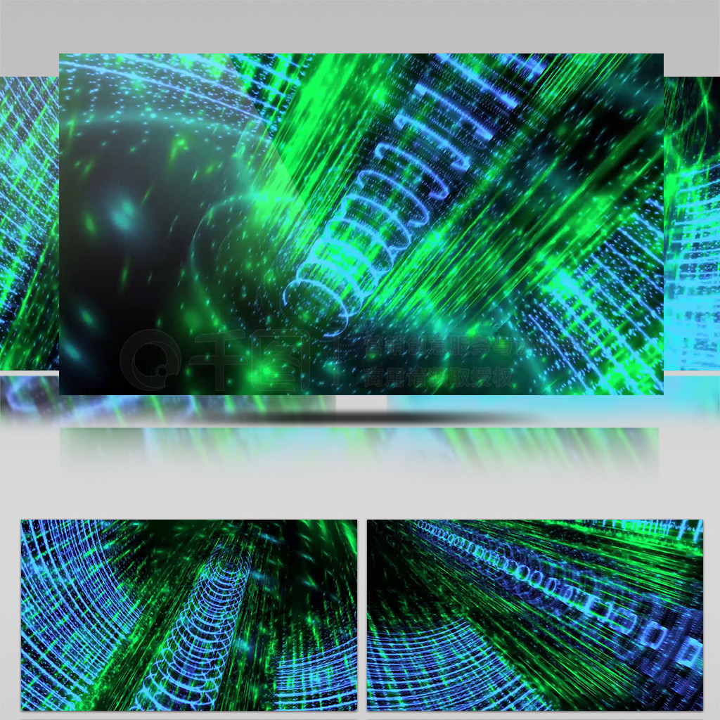 4K绿色科技 时光机穿梭雷电虫洞隧道，开启虫洞科技新纪元